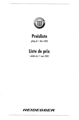 Bmw alpina b7 b10 - b3,