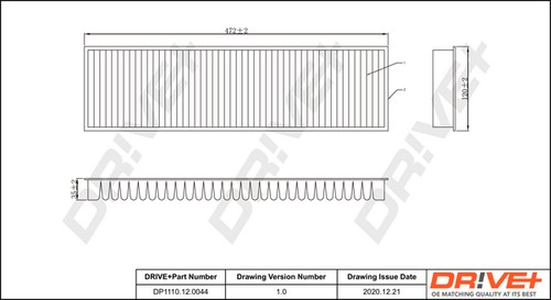 Dp1110 12 0044 filter - dr!ve+, dp1110.12.0044