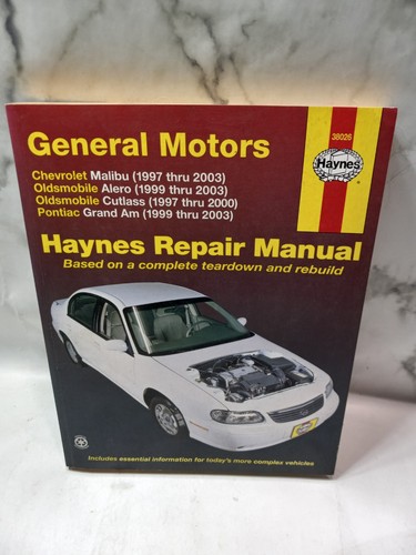 Haynes repair manual 38026 - haynes,