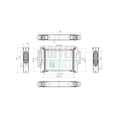 Hoffer charge air cooler mini - hoffer,