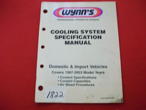 Cooling system specification - system,