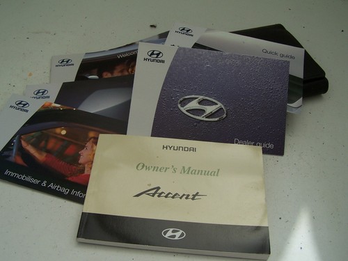 Hyundai accent owner manual - hyundai,